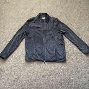 Grey fuzzy jacket, polyester, XXL, 2XG (20)